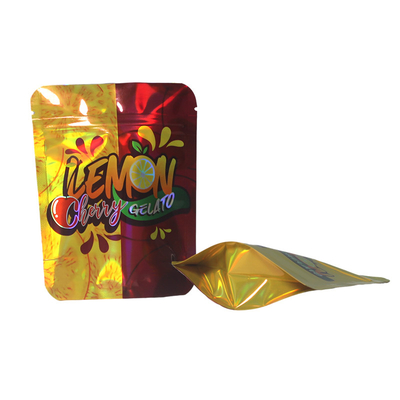 خرید اسنک میوه های خشک شده کوله زیپ هولوگرافیک Mylar بسته بندی ورق آلومینیومی online manufacture