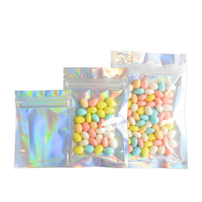 خرید 7x9 سانتی متر کیسه ایستاده هولوگرافیک 11x14 سانتی متر کیسه های پلاستیکی ورق نقره ای ISO9001 online manufacture