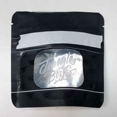 خرید VMPET Matte Black Stand Up Poch 3.5g Mylar Through Zip Bags با استفاده از بسته های زپ online manufacture