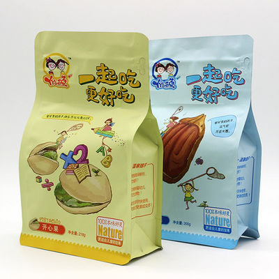 خرید بازیافتی 200g کیسه پایین صاف MOPP کیسه های ziplockk درجه غذایی online manufacture