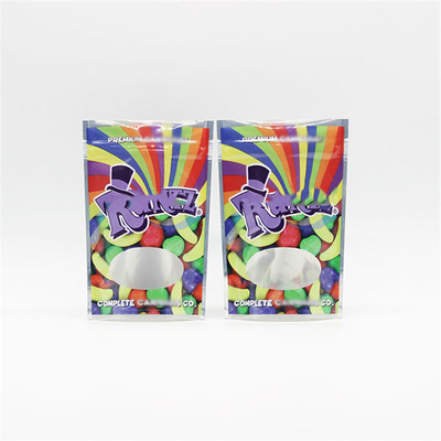 OEM Weed Bag Zip Lock 3.5G قابل باز کردن 110micron مواد نرم لمس ضد بوی کیسه های مایلار