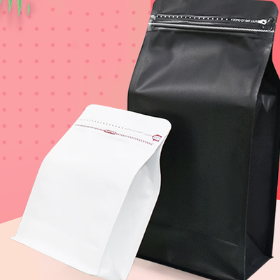 بسته ی قهوه ای با کف مسطح 250 گرمی 500 گرمی 1000 گرمی با دریچه