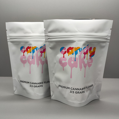 3.5g weed Flower Packaging Soft Touch Mylar Bag Mylar ziplockk Stand Up Bags