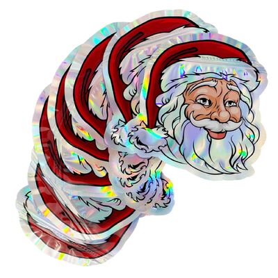 پنبه ضد رطوبت درجه غذایی اندازه سفارشی کیسه ایستاده با قفل زپ برای بسته بندی هدیه کریسمس