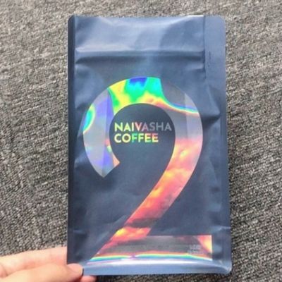 OEM هولوگرافیک پا به بالا کیف SGS 3.5g Kraft Paper Zipper Bags