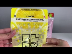 juice packaging alcohol beverage pouch transparent doypack for custom